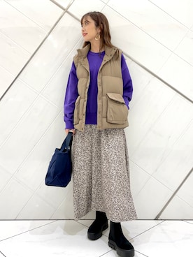 「ORCIVAL（オーシバル）のアイテム」を使った、井上　裕美さん（レディース・158cm）の秋コーディネート