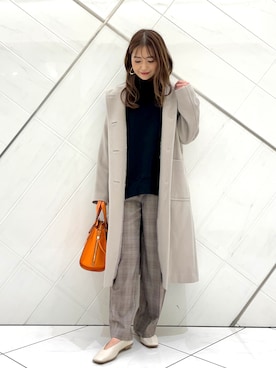 井上　裕美さん（レディース・158cm）の冬コーディネート