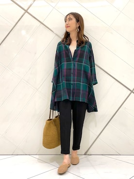 井上　裕美さん（レディース・158cm）の夏コーディネート