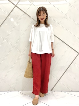 井上　裕美さん（レディース・158cm）の夏コーディネート