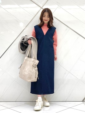 井上 裕美さん(レディース・158cm)の冬コーディネート