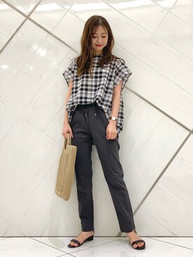 井上　裕美さん（レディース・158cm）の夏コーディネート