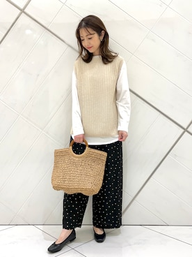 井上　裕美さん（レディース・158cm）の春コーディネート