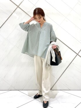 井上　裕美さん（レディース・158cm）の春コーディネート