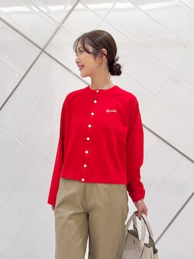 「アイテム（パンプス）」を使った、井上　裕美さん（レディース・158cm）の夏コーディネート