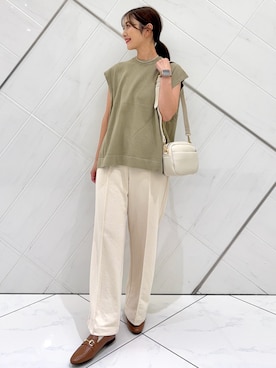 「RODE SKO（ロデスコ）のアイテム」を使った、井上　裕美さん（レディース・158cm）の夏コーディネート