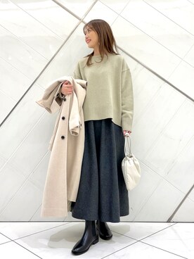 井上 裕美さん(レディース・158cm)の冬コーディネート
