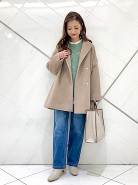 井上　裕美さん（レディース・158cm）の冬コーディネート