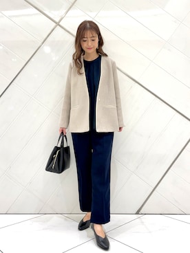 井上 裕美さん(レディース・158cm)の冬コーディネート