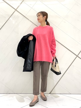 井上　裕美さん（レディース・158cm）の冬コーディネート