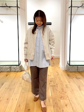 井上　裕美さん（レディース・158cm）の冬コーディネート