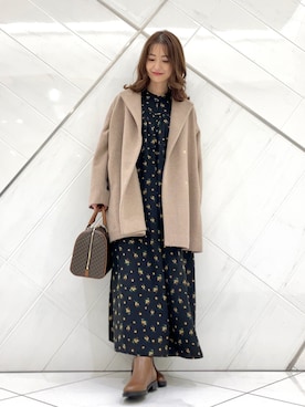 井上　裕美さん（レディース・158cm）の冬コーディネート