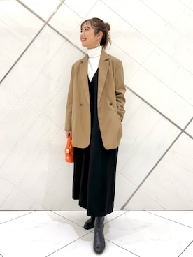 井上　裕美さん（レディース・158cm）の秋コーディネート