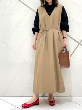 「RODE SKO（ロデスコ）のアイテム（その他）」を使った、井上　裕美さん（レディース・158cm）の春コーディネート