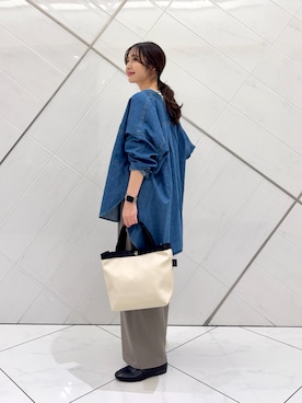 「FORK&SPOON（フォークアンドスプーン）のアイテム」を使った、井上　裕美さん（レディース・158cm）の春コーディネート