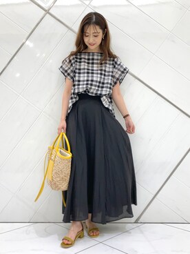 井上　裕美さん（レディース・158cm）の夏コーディネート