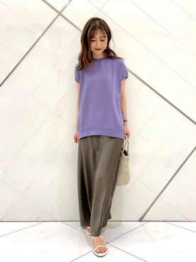 井上　裕美さん（レディース・158cm）の夏コーディネート