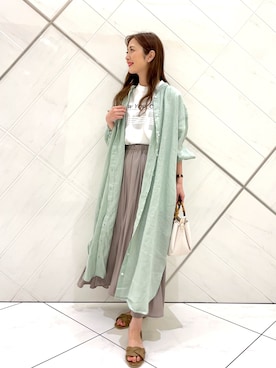 井上　裕美さん（レディース・158cm）の春コーディネート