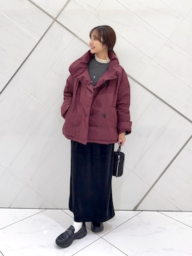 「RODE SKO（ロデスコ）のアイテム」を使った、井上　裕美さん（レディース・158cm）の秋コーディネート
