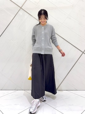「ORCIVAL（オーシバル）のORCIVAL　TOTE BAG SMALL（トートバッグ）」を使った、井上　裕美さん（レディース・158cm）の秋コーディネート