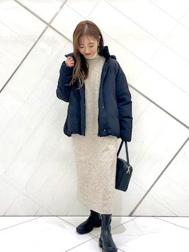 井上　裕美さん（レディース・158cm）の冬コーディネート