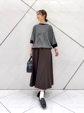 「URBAN RESEARCH DOORS（アーバンリサーチドアーズ）のアイテム（シューズ）」を使った、井上　裕美さん（レディース・158cm）の秋コーディネート