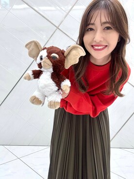 「アイテム（おもちゃ）」を使った、井上　裕美さん（レディース・158cm）の冬コーディネート