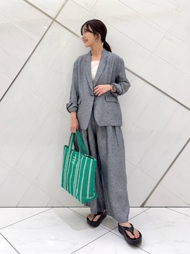 井上　裕美さん（レディース・158cm）の春コーディネート