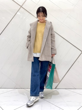 「URBAN RESEARCH DOORS（アーバンリサーチドアーズ）のアイテム（ショルダーバッグ）」を使った、井上　裕美さん（レディース・158cm）の冬コーディネート