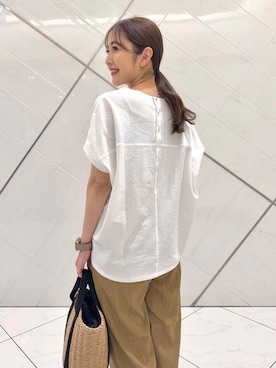 「URBAN RESEARCH DOORS（アーバンリサーチドアーズ）のアイテム」を使った、井上　裕美さん（レディース・158cm）の夏コーディネート