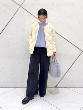 井上　裕美さん（レディース・158cm）の冬コーディネート