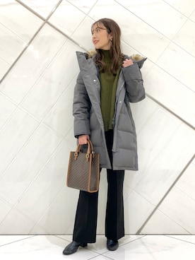 井上　裕美さん（レディース・158cm）の冬コーディネート