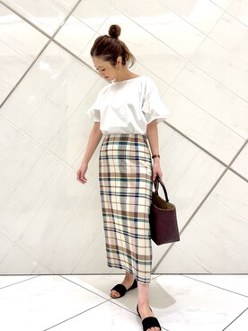 井上　裕美さん（レディース・158cm）の春コーディネート