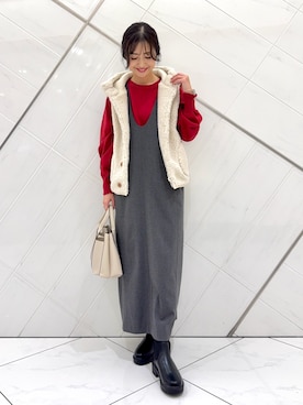 井上　裕美さん（レディース・158cm）の冬コーディネート