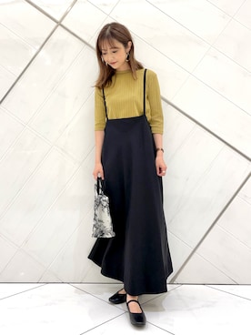 「RODE SKO」｜「アイテム（その他シューズ）」を使った、イノウエ ユミさん（レディース・158cm）の夏コーディネート