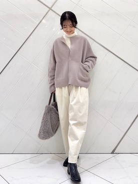 「RODE SKO（ロデスコ）のアイテム」を使った、井上　裕美さん（レディース・158cm）の秋コーディネート