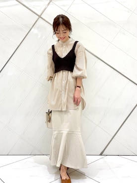 井上　裕美さん（レディース・158cm）の秋コーディネート