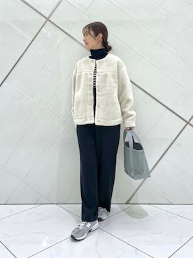 「運動会コーデ」｜「アイテム（サロペット/オーバーオール）」を使った、井上　裕美さん（レディース・158cm）の秋コーディネート