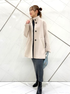 井上　裕美さん（レディース・158cm）の冬コーディネート