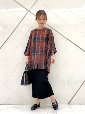 井上　裕美さん（レディース・158cm）の秋コーディネート