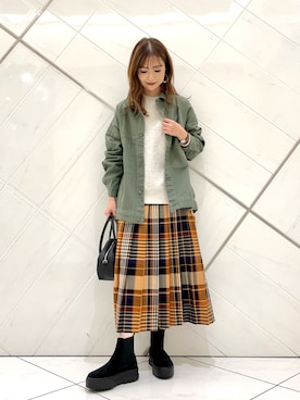 井上 裕美さん(レディース・158cm)の秋コーディネート