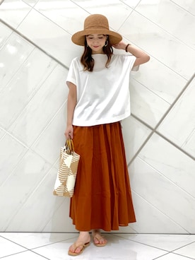 井上　裕美さん（レディース・158cm）の夏コーディネート