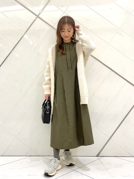 井上　裕美さん（レディース・158cm）の冬コーディネート