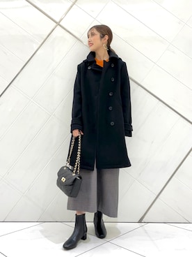 井上　裕美さん（レディース・158cm）の冬コーディネート