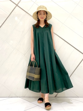 井上　裕美さん（レディース・158cm）の夏コーディネート