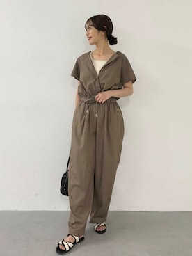「骨格ウェーブ型」｜イノウエ ユミさん（レディース・158cm）の夏コーディネート