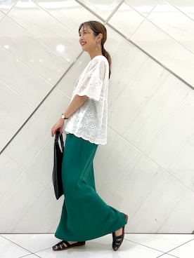 井上　裕美さん（レディース・158cm）の夏コーディネート