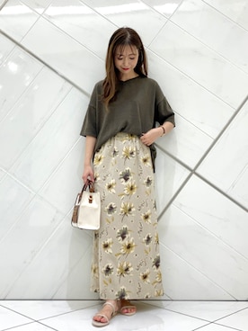 井上　裕美さん（レディース・158cm）の夏コーディネート