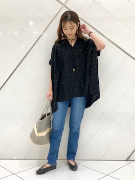 井上　裕美さん（レディース・158cm）の夏コーディネート