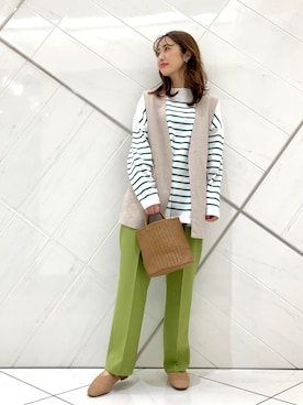 井上　裕美さん（レディース・158cm）の春コーディネート